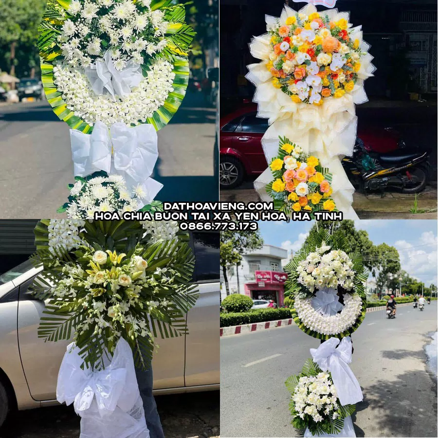 Mẫu hoa chia buồn tham khảo tại Xã Yên Hòa, Hà Tĩnh