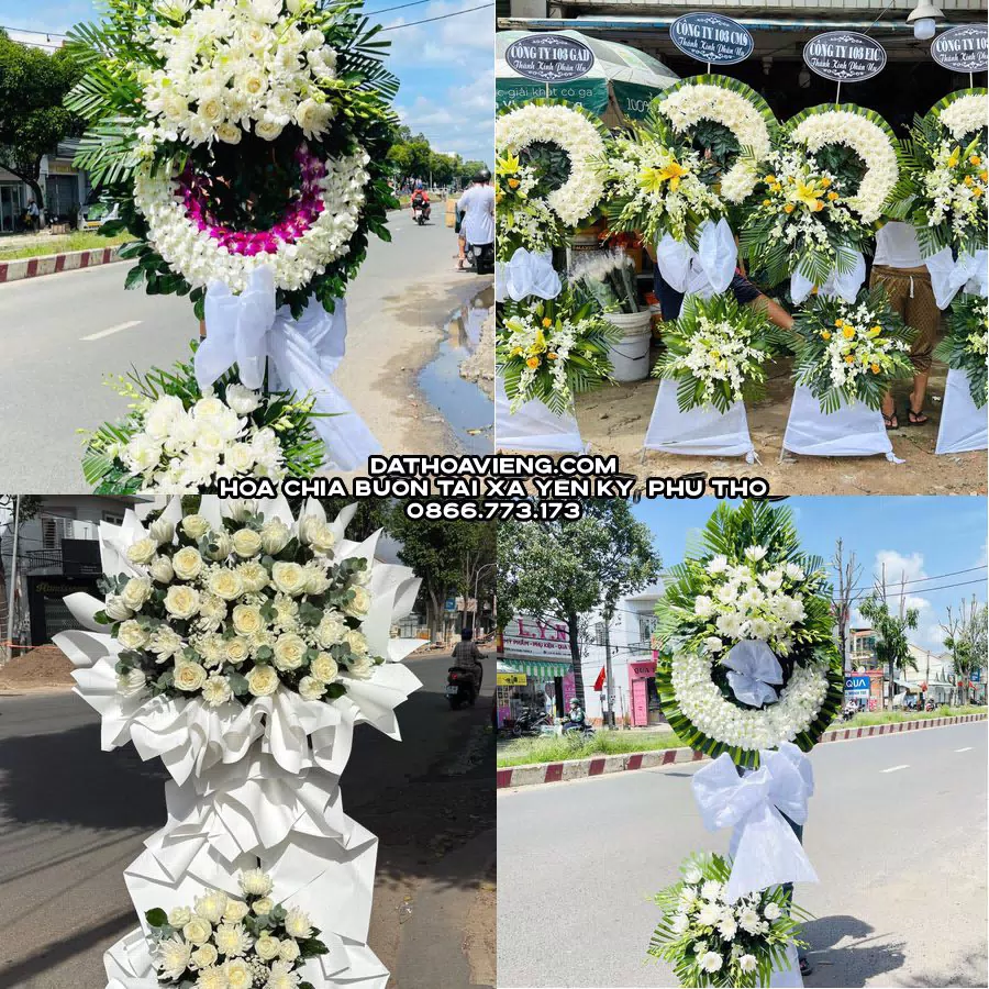 Mẫu hoa chia buồn tham khảo tại Xã Yên Kỳ, Phú Thọ