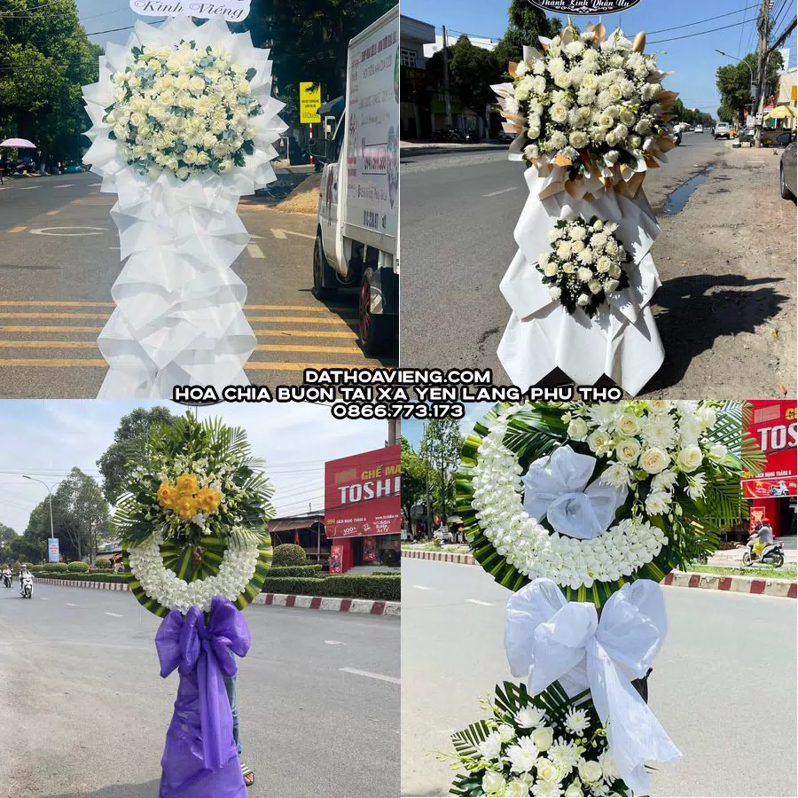 Mẫu hoa chia buồn tham khảo tại Xã Yên Lãng, Phú Thọ