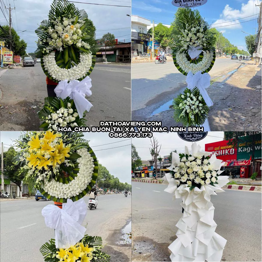 Mẫu hoa chia buồn tham khảo tại Xã Yên Mạc, Ninh Bình