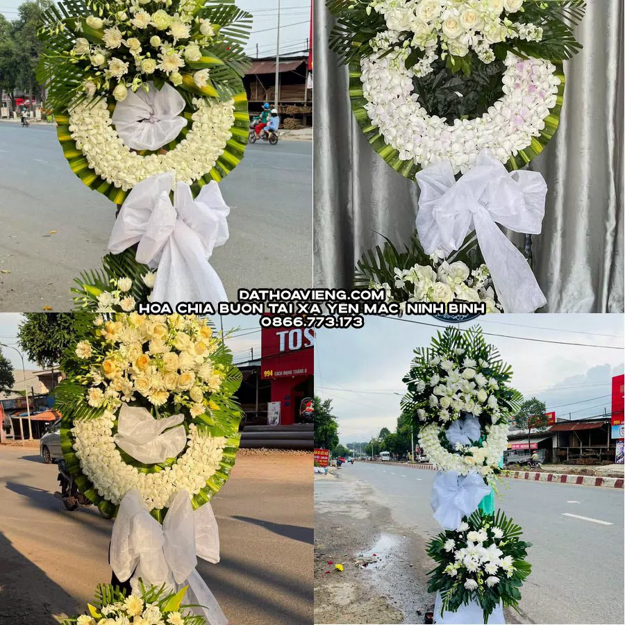 Mẫu hoa chia buồn tham khảo tại Xã Yên Mạc, Ninh Bình