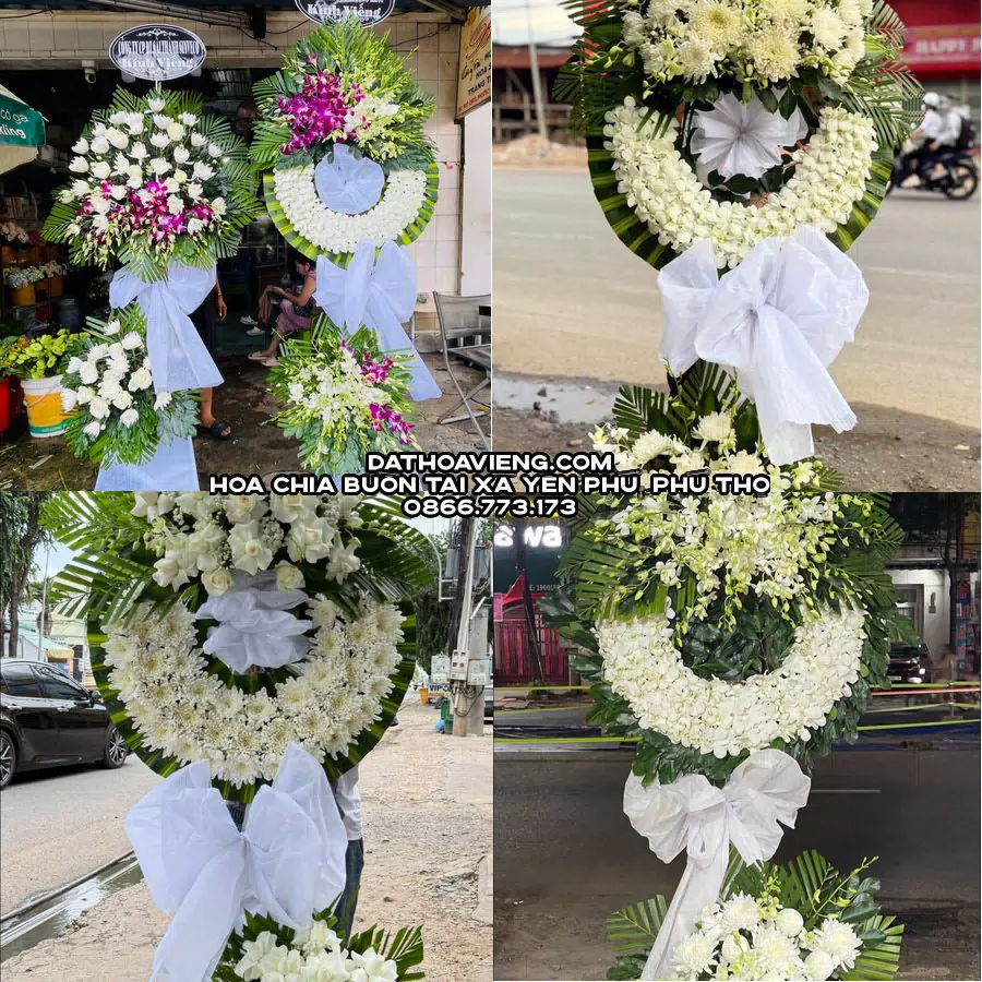 Mẫu hoa chia buồn tham khảo tại Xã Yên Phú, Phú Thọ