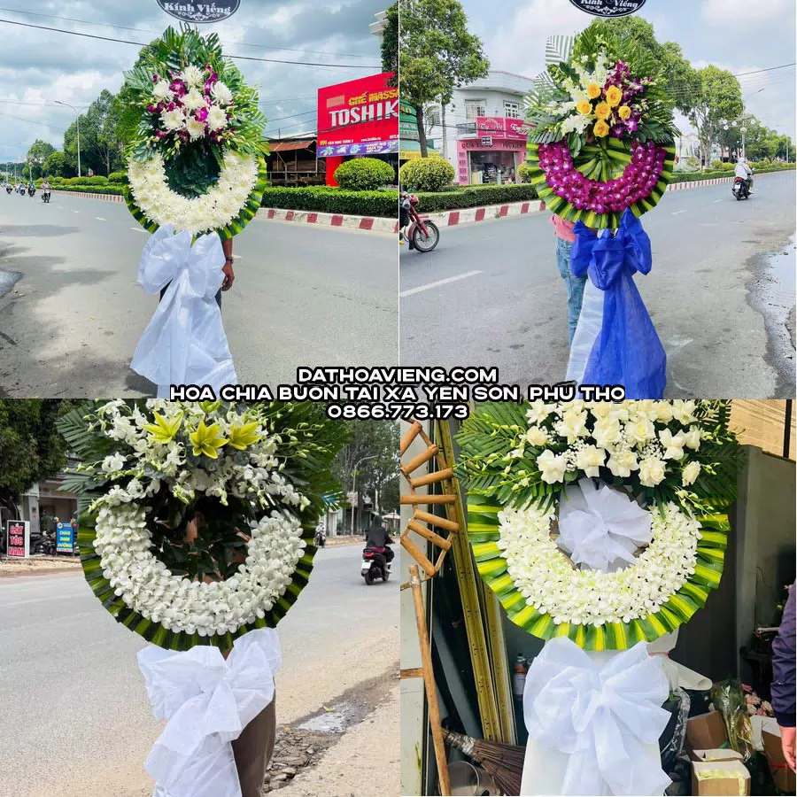 Mẫu hoa chia buồn tham khảo tại Xã Yên Sơn, Phú Thọ