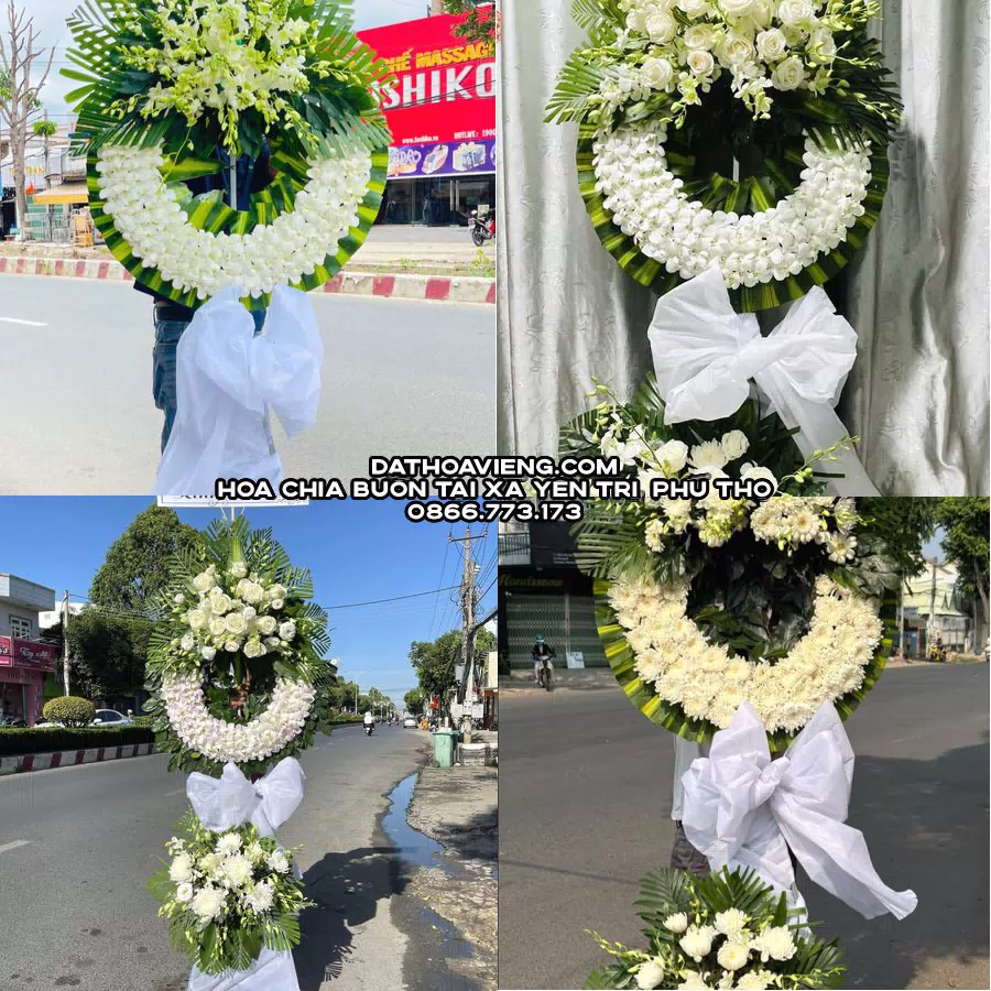 Mẫu hoa chia buồn tham khảo tại Xã Yên Trị, Phú Thọ