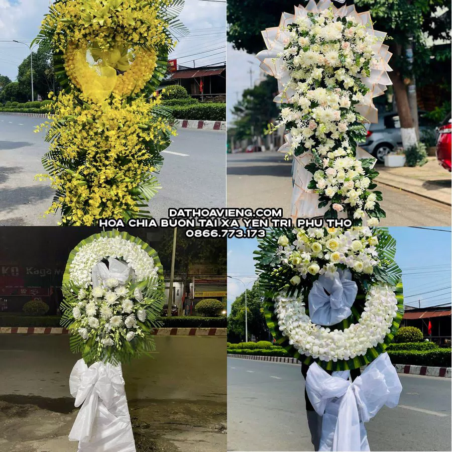 Mẫu hoa chia buồn tham khảo tại Xã Yên Trị, Phú Thọ