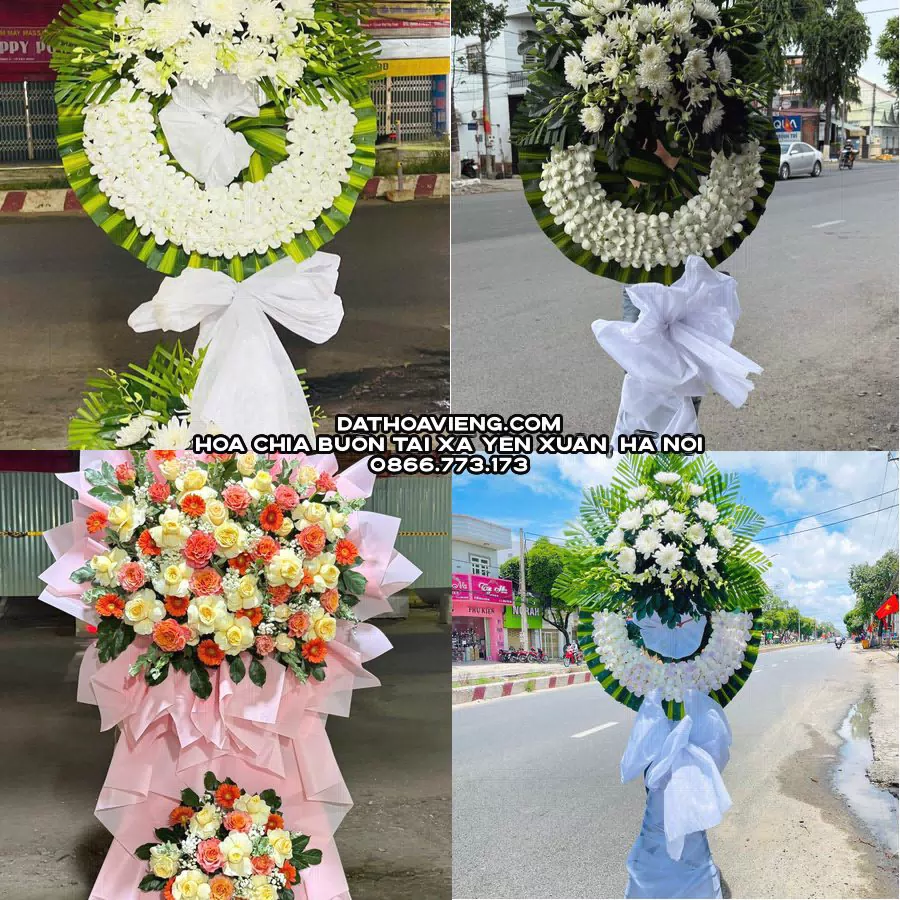 Mẫu hoa chia buồn tham khảo tại Xã Yên Xuân, Hà Nội