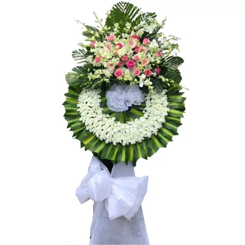 Hoa tang lễ 1 tầng vô cùng thương tiếc - mẫu 2