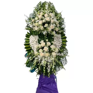 Hoa tang lễ hồng trắng