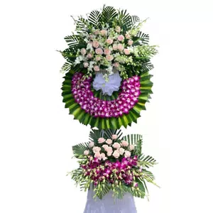 Hoa tang lễ tone tím u sầu