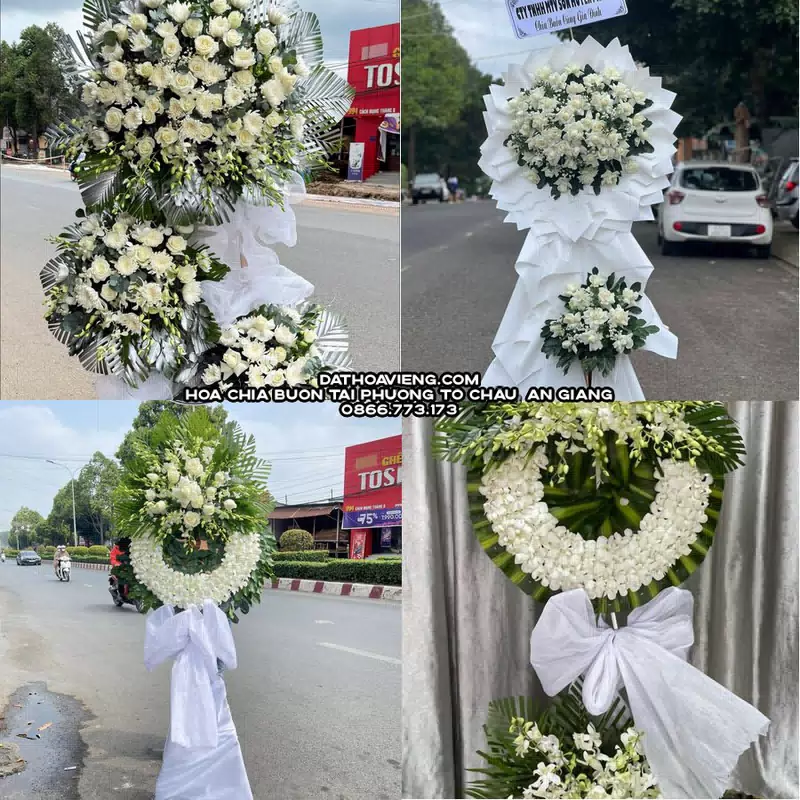 Hoa Viếng Tang Lễ tại Phường Tô Châu, An Giang