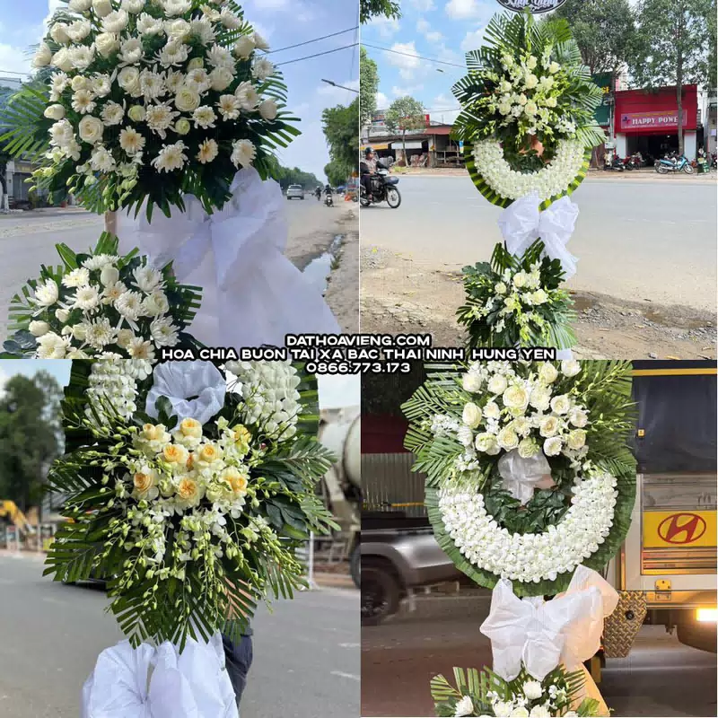 Hoa Viếng Tang Lễ tại Xã Bắc Thái Ninh, Hưng Yên