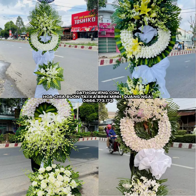 Hoa Viếng Tang Lễ tại Xã Bình Minh, Quảng Ngãi