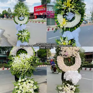 Hoa Viếng Tang Lễ tại Xã Bình Minh, Quảng Ngãi