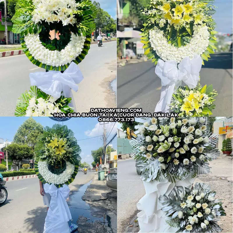 Hoa Viếng Tang Lễ tại Xã Cuôr Đăng, Đắk Lắk