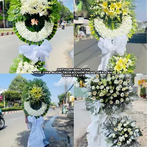 Hoa Viếng Tang Lễ tại Xã Cuôr Đăng, Đắk Lắk