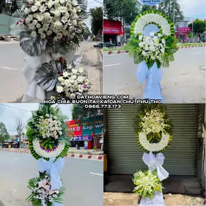 Hoa Viếng Tang Lễ tại Xã Dân Chủ, Phú Thọ