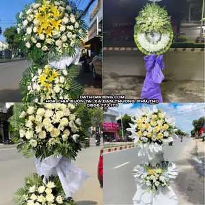 Hoa Viếng Tang Lễ tại Xã Đan Thượng, Phú Thọ