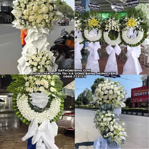 Hoa Viếng Tang Lễ tại Xã Đồng Bằng, Hưng Yên