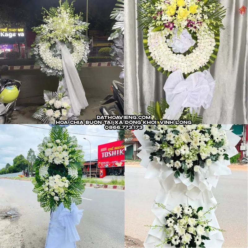Hoa Viếng Tang Lễ tại Xã Đồng Khởi, Vĩnh Long