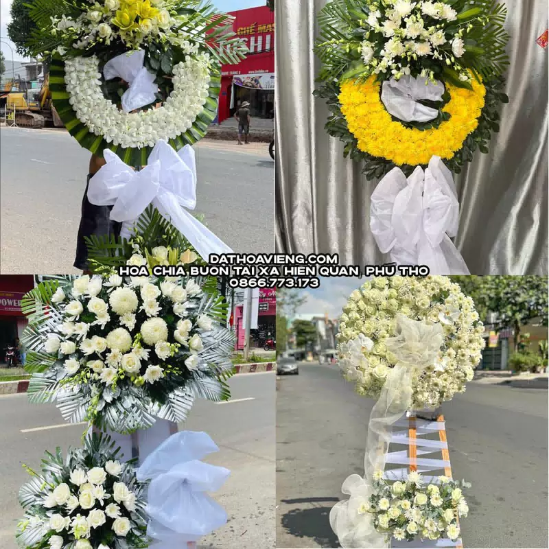 Hoa Viếng Tang Lễ tại Xã Hiền Quan, Phú Thọ