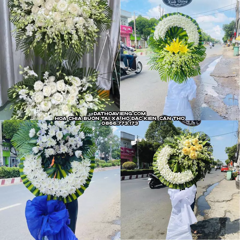 Hoa Viếng Tang Lễ tại Xã Hồ Đắc Kiện, Cần Thơ