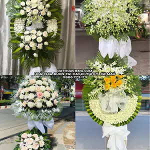 Hoa Viếng Tang Lễ tại Xã Hồ Thị Kỷ, Cà Mau