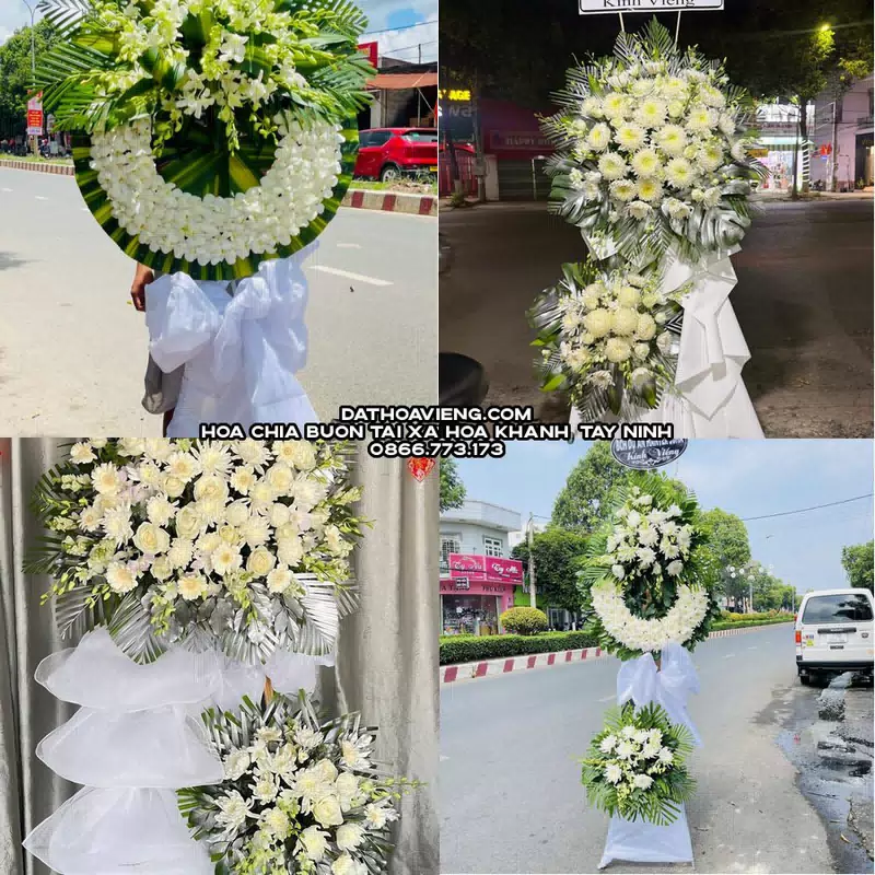 Hoa Viếng Tang Lễ tại Xã Hòa Khánh, Tây Ninh