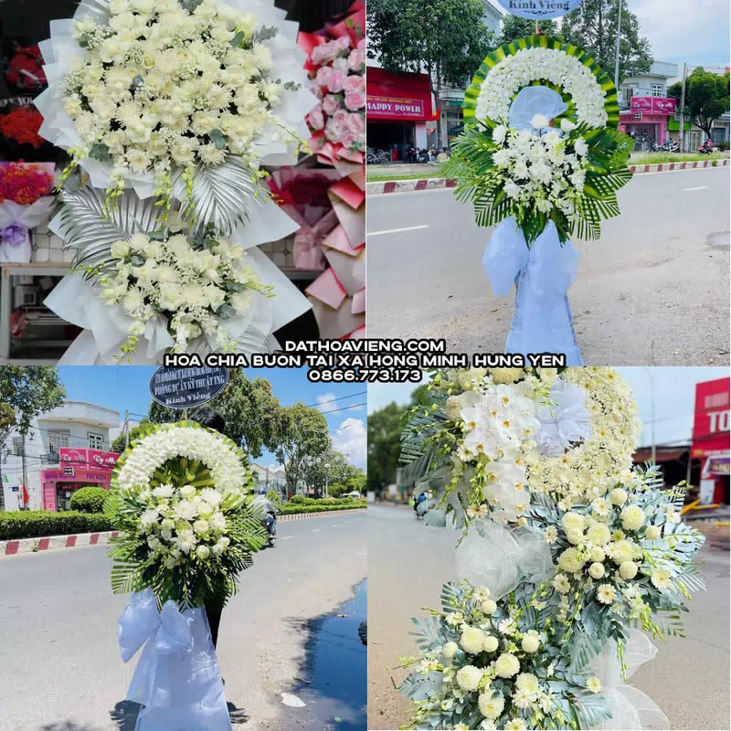 Hoa Viếng Tang Lễ tại Xã Hồng Minh, Hưng Yên