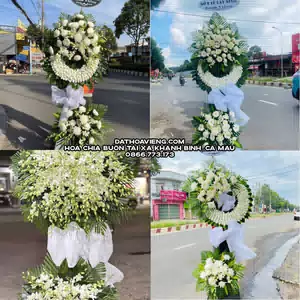 Hoa Viếng Tang Lễ tại Xã Khánh Bình, Cà Mau
