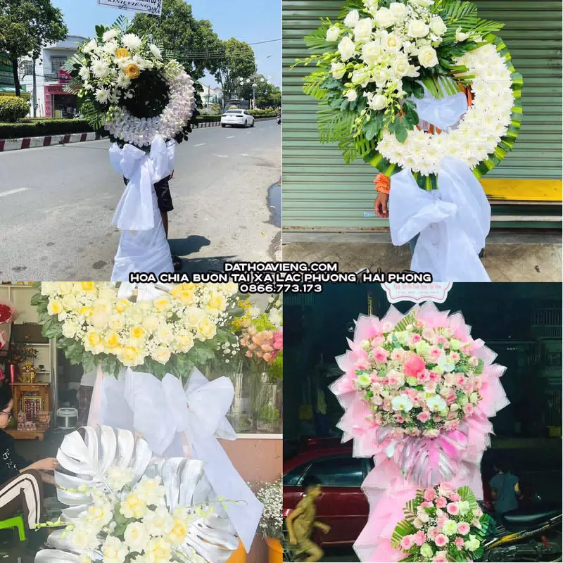 Hoa Viếng Tang Lễ tại Xã Lạc Phượng, Hải Phòng