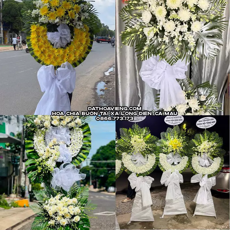 Hoa Viếng Tang Lễ tại Xã Long Điền, Cà Mau