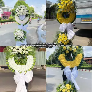 Hoa Viếng Tang Lễ tại Xã Long Hòa, Vĩnh Long