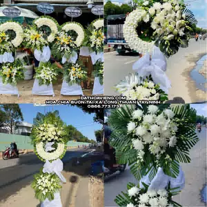 Hoa Viếng Tang Lễ tại Xã Long Thuận, Tây Ninh