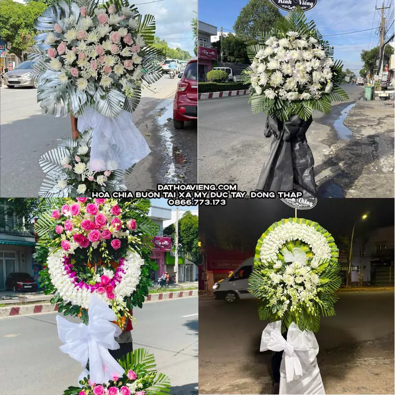Hoa Viếng Tang Lễ tại Xã Mỹ Đức Tây, Đồng Tháp