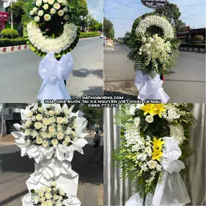 Hoa Viếng Tang Lễ tại Xã Nguyễn Việt Khái, Cà Mau