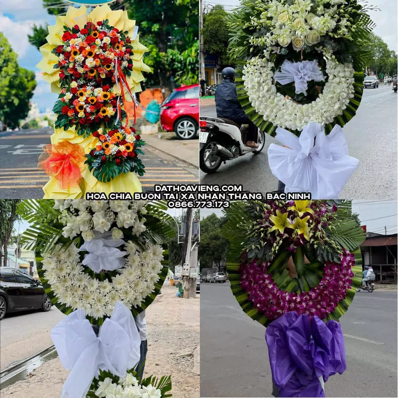 Hoa Viếng Tang Lễ tại Xã Nhân Thắng, Bắc Ninh