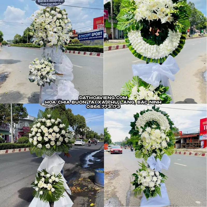 Hoa Viếng Tang Lễ tại Xã Phù Lãng, Bắc Ninh