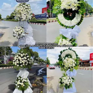 Hoa Viếng Tang Lễ tại Xã Phù Lãng, Bắc Ninh