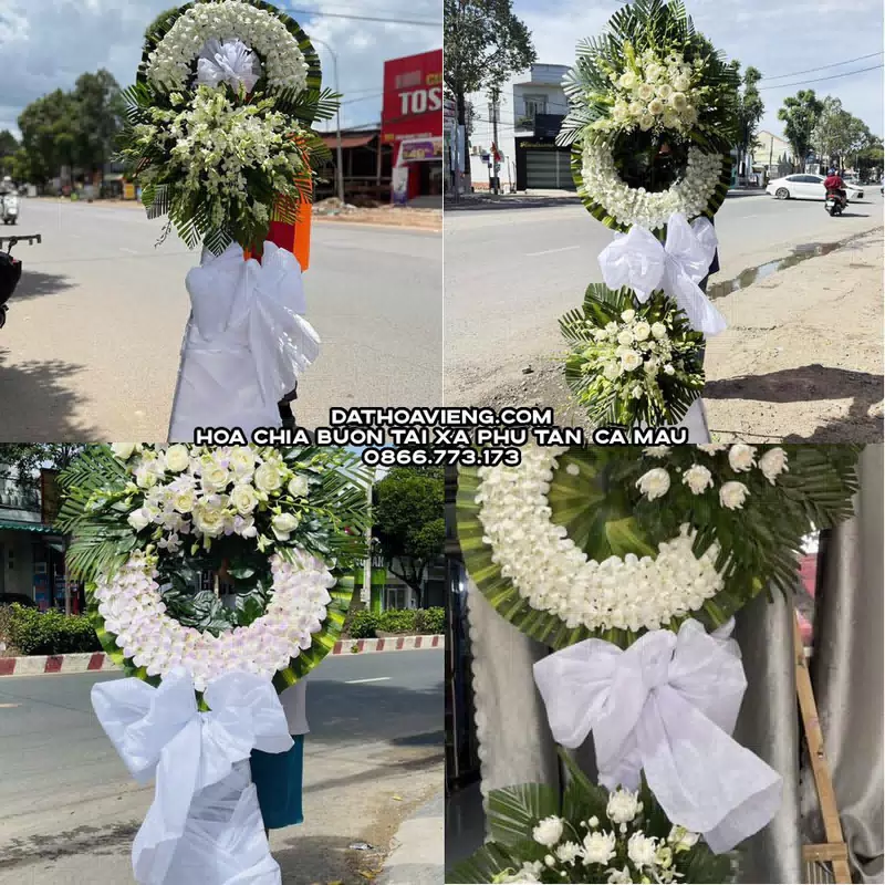 Hoa Viếng Tang Lễ tại Xã Phú Tân, Cà Mau