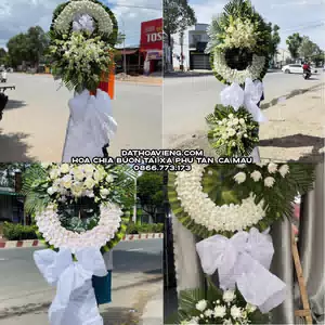 Hoa Viếng Tang Lễ tại Xã Phú Tân, Cà Mau