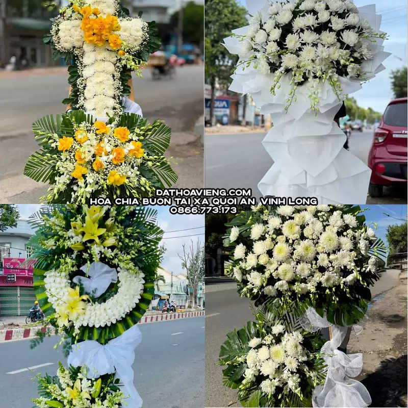 Hoa Viếng Tang Lễ tại Xã Quới An, Vĩnh Long