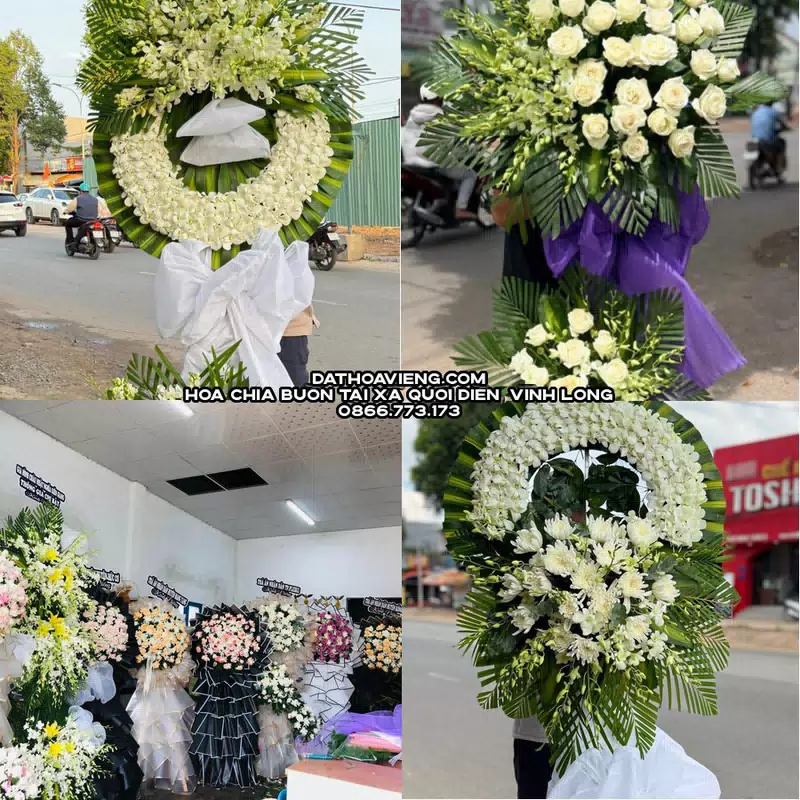 Hoa Viếng Tang Lễ tại Xã Quới Điền, Vĩnh Long