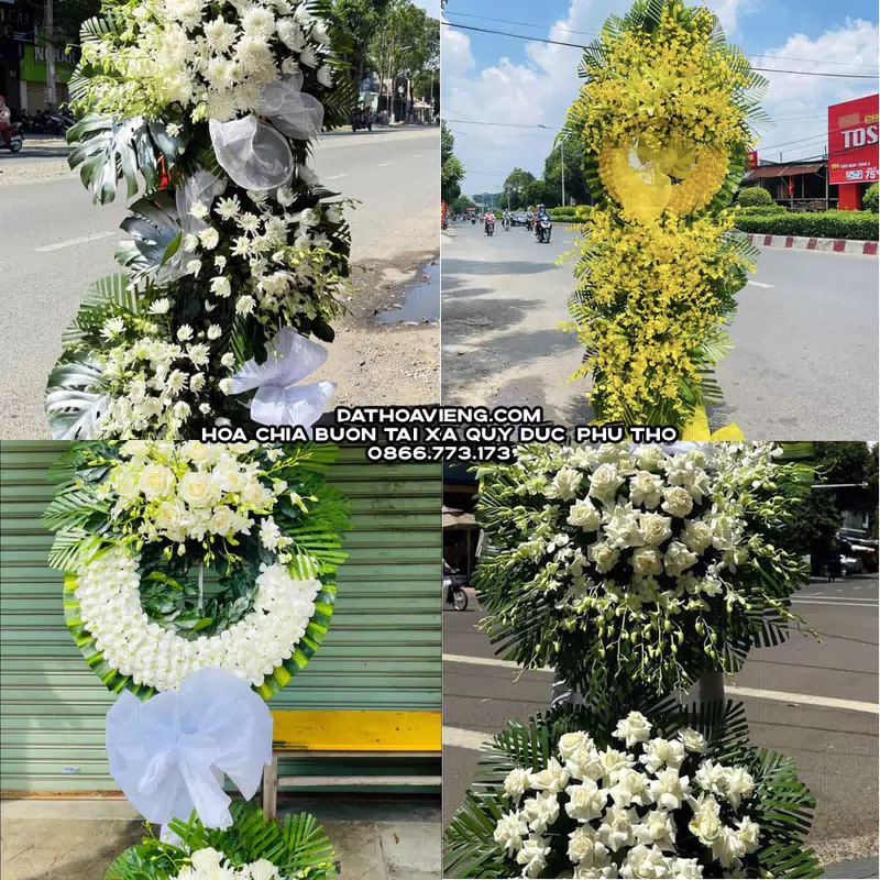 Hoa Viếng Tang Lễ tại Xã Quy Đức, Phú Thọ