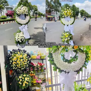Hoa Viếng Tang Lễ tại Xã Tam Nông, Đồng Tháp