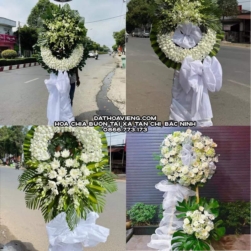 Hoa Viếng Tang Lễ tại Xã Tân Chi, Bắc Ninh