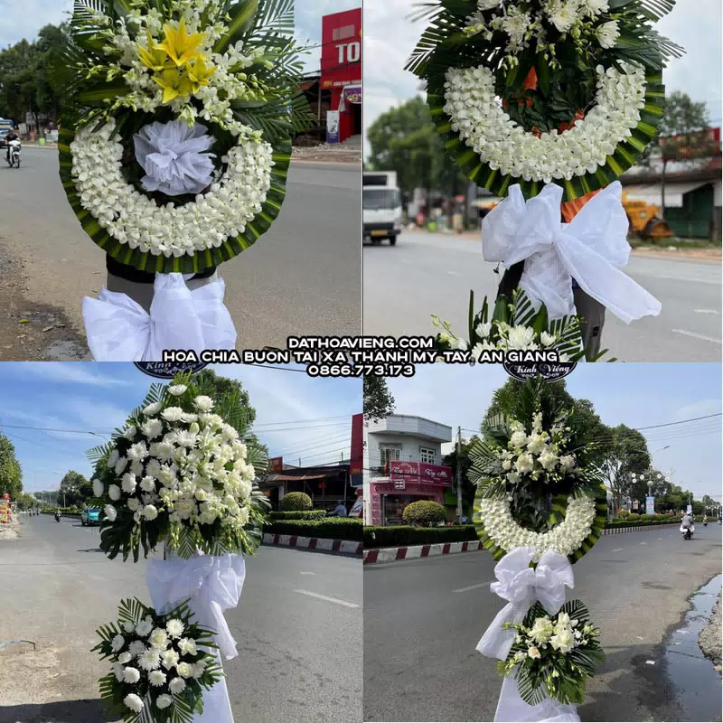 Hoa Viếng Tang Lễ tại Xã Thạnh Mỹ Tây, An Giang