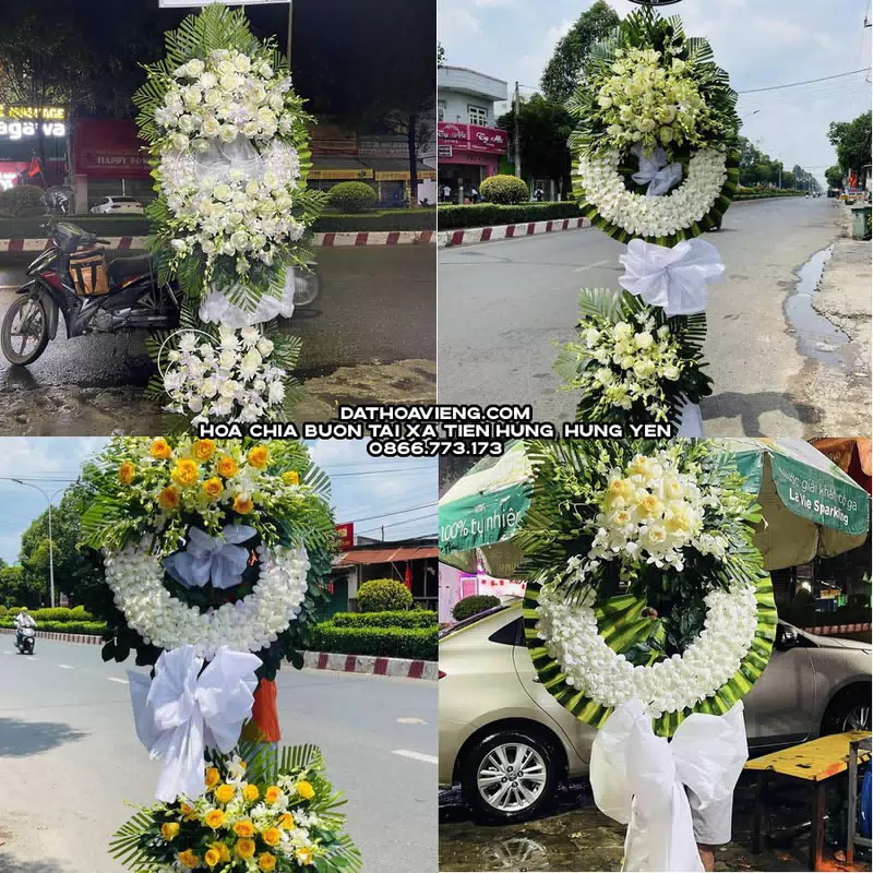 Hoa Viếng Tang Lễ tại Xã Tiên Hưng, Hưng Yên