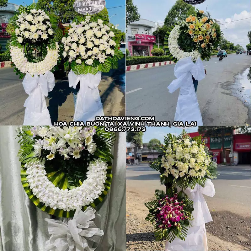 Hoa Viếng Tang Lễ tại Xã Vĩnh Thạnh, Gia Lai