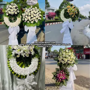 Hoa Viếng Tang Lễ tại Xã Vĩnh Thạnh, Gia Lai