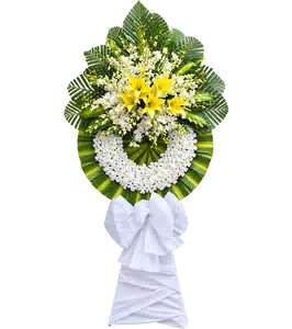 Kệ Hoa Kính Viếng Vàng Xanh